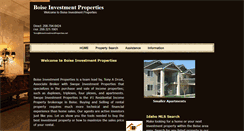 Desktop Screenshot of boiseinvestmentproperties.net