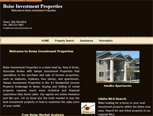 Tablet Screenshot of boiseinvestmentproperties.net